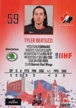 2019 Taiga IIHF World Championship Team Canada #CAN19/22 Tyler Bertuzzi Back