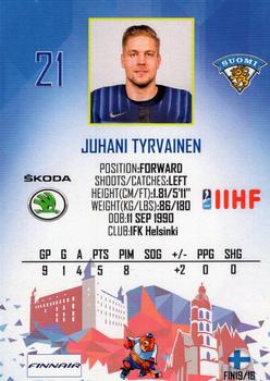 2019 Taiga IIHF World Championship Team Finland #FIN19/16 Juhani Tyrvainen Back