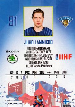 2019 Taiga IIHF World Championship Team Finland #FIN19/25 Juho Lammikko Back