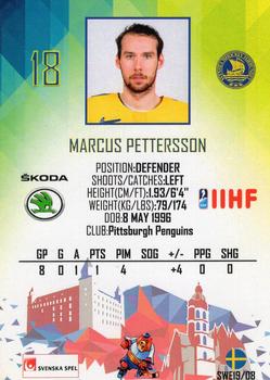 2019 Taiga IIHF World Championship Team Sweden #SWE19/08 Marcus Pettersson Back