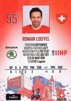 2019 Taiga IIHF World Championship Team Switzerland #SWI19/08 Romain Loeffel Back