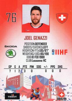 2019 Taiga IIHF World Championship Team Switzerland #SWI19/09 Joel Genazzi Back