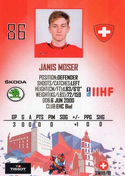 2019 Taiga IIHF World Championship Team Switzerland #SWI19/10 Janis Moser Back