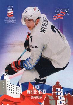 2019 Taiga IIHF World Championship Team USA #USA19/04 Zach Werenski Front