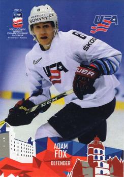 2019 Taiga IIHF World Championship Team USA #USA19/05 Adam Fox Front