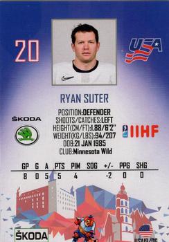 2019 Taiga IIHF World Championship Team USA #USA19/06 Ryan Suter Back