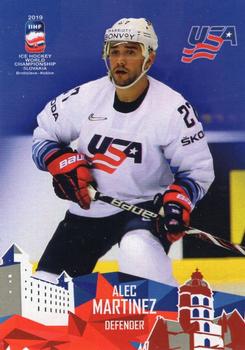 2019 Taiga IIHF World Championship Team USA #USA19/07 Alec Martinez Front