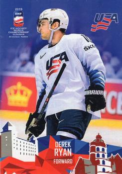 2019 Taiga IIHF World Championship Team USA #USA19/14 Derek Ryan Front