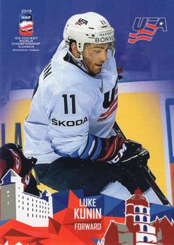 2019 Taiga IIHF World Championship Team USA #USA19/15 Luke Kunin Front