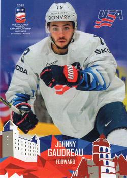 2019 Taiga IIHF World Championship Team USA #USA19/17 Johnny Gaudreau Front