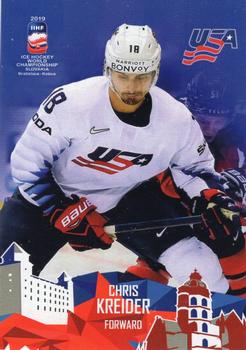 2019 Taiga IIHF World Championship Team USA #USA19/18 Chris Kreider Front