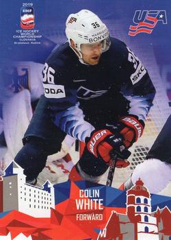 2019 Taiga IIHF World Championship Team USA #USA19/22 Colin White Front