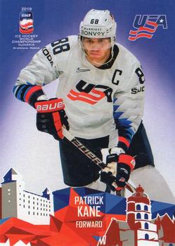 2019 Taiga IIHF World Championship Team USA #USA19/25 Patrick Kane Front