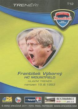 2011-12 OFS Plus - Coaches #T12 Frantisek Vyborny Back