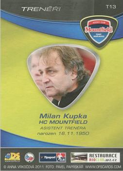 2011-12 OFS Plus - Coaches #T13 Milan Kupka Back