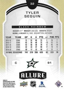 2020-21 Upper Deck Allure - Black Rainbow #32 Tyler Seguin Back