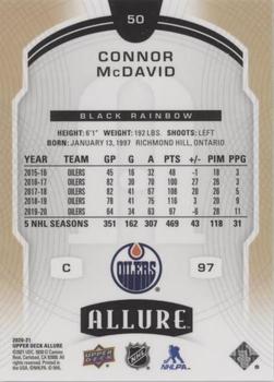 2020-21 Upper Deck Allure - Black Rainbow #50 Connor McDavid Back