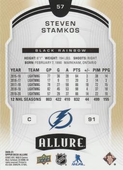 2020-21 Upper Deck Allure - Black Rainbow #57 Steven Stamkos Back