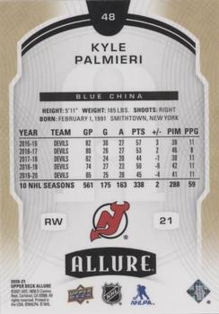 2020-21 Upper Deck Allure - Blue China #48 Kyle Palmieri Back