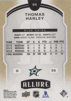 2020-21 Upper Deck Allure - Blue China #95 Thomas Harley Back