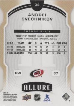 2020-21 Upper Deck Allure - Orange Slice #38 Andrei Svechnikov Back