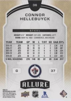 2020-21 Upper Deck Allure - Steel #36 Connor Hellebuyck Back