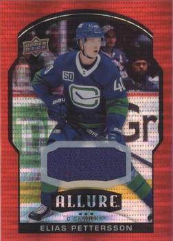 2020-21 Upper Deck Allure - Red Rainbow Jersey #47 Elias Pettersson Front