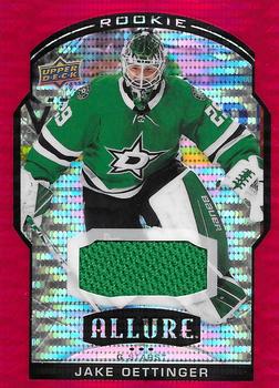 2020-21 Upper Deck Allure - Red Rainbow Jersey #91 Jake Oettinger Front