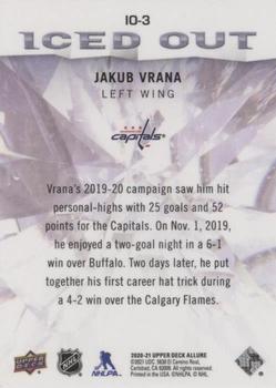 2020-21 Upper Deck Allure - Iced Out Red #IO-3 Jakub Vrana Back