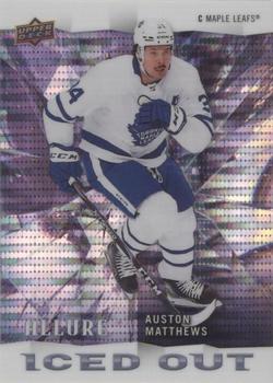 2020-21 Upper Deck Allure - Iced Out Red #IO-6 Auston Matthews Front