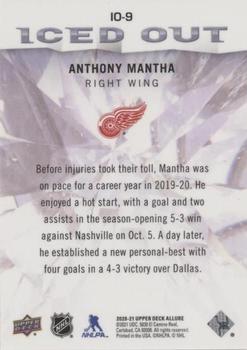 2020-21 Upper Deck Allure - Iced Out Red #IO-9 Anthony Mantha Back