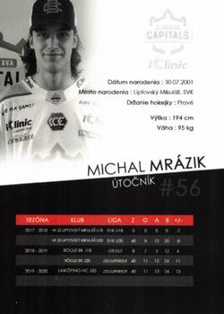 2020-21 Bratislava Capitals (ICEHL) #NNO Michal Mrazik Back