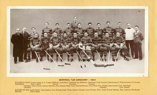 1935-40 Canada Starch Crown Brand Photos (FC7) #151 1938-39 Montreal Canadiens Front