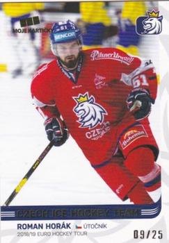 2018-19 Moje karticky Czech Ice Hockey Team - Gold #10 Roman Horak Front