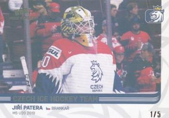 2018-19 Moje karticky Czech Ice Hockey Team - Gold Rainbow #77 Jiri Patera Front