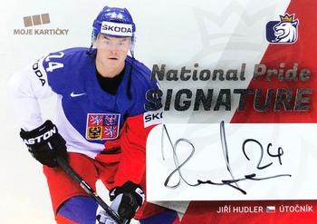 2019-20 Moje Karticky Czech Ice Hockey Team - National Pride Signatures #3 Jiri Hudler Front