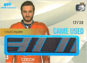 2019-20 Moje Karticky Czech Ice Hockey Team - Game Used Memorabilia #2 Tomas Filippi Front