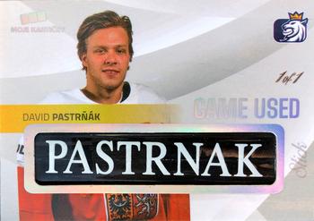 2019-20 Moje Karticky Czech Ice Hockey Team - Game Used Memorabilia Nameplates #11 David Pastrnak Front