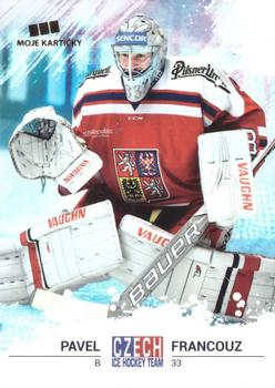 2017-18 Moje karticky Czech Ice Hockey Team #1 Pavel Francouz Front