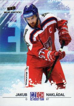 2017-18 Moje karticky Czech Ice Hockey Team #28 Jakub Nakladal Front