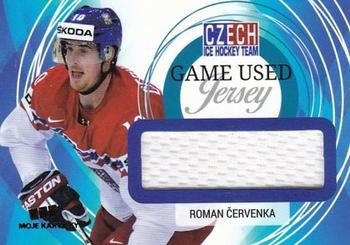 2017-18 Moje karticky Czech Ice Hockey Team - Game Used Memorabilia #14 Roman Cervenka Front