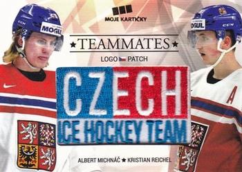 2017-18 Moje karticky Czech Ice Hockey Team - Teammates Logo Patch #8 Kristian Reichel / Albert Michnac Front