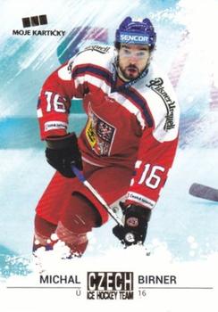 2017-18 Moje karticky Czech Ice Hockey Team - Gold #4 Michal Birner Front