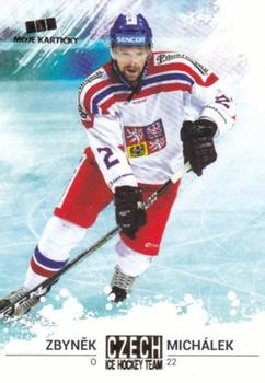 2017-18 Moje karticky Czech Ice Hockey Team - Gold #25 Zbynek Michalek Front
