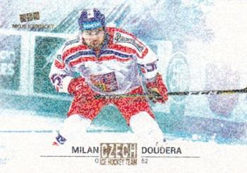 2017-18 Moje karticky Czech Ice Hockey Team - Gold Rainbow #6 Milan Doudera Front