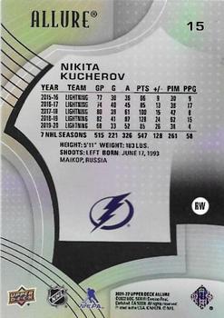 2021-22 Upper Deck Allure #15 Nikita Kucherov Back