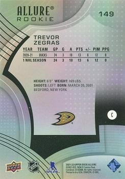 2021-22 Upper Deck Allure #149 Trevor Zegras Back