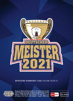 2020-21 Meisterset #DEL-MS06 John Ramage / Frank Hordler / Kai Wissmann Back