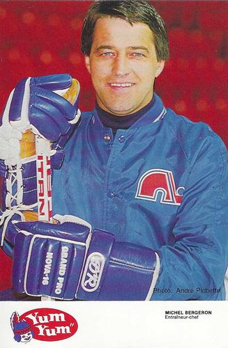 1984-85 Yum Yum Quebec Nordiques #NNO Michel Bergeron Front