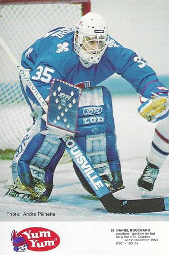 1984-85 Yum Yum Quebec Nordiques #NNO Daniel Bouchard Front